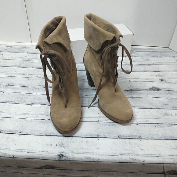 Timberland Earthkeepers Navali Lace Platform SZ 7.5 Womens Boots Taupe 18699 - Picture 6 of 10